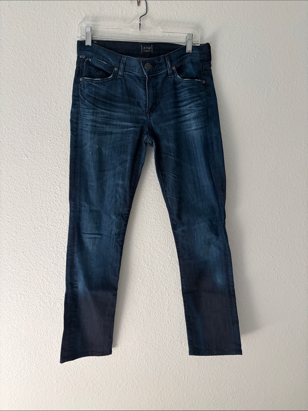 Citizens Of Humanity indigo blue medium rise jeans